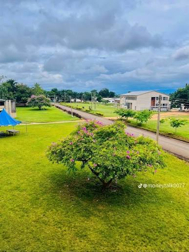 Clear view of SPATS campus grounds in Kukurantumi
